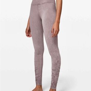 Lululemon Inner Glow Tight 28” Washed Half Moon Size 8